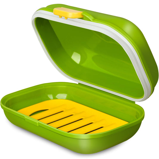 PEISAINOX Travel Soap Case, 100% Leakproof Soap Box with Lid, Bar Soap Holder for Traveling, Draining Soap Dishes for Bathroom, Shower, Gym, School, Camping, Vacation, Outdoor,Travel Essentials