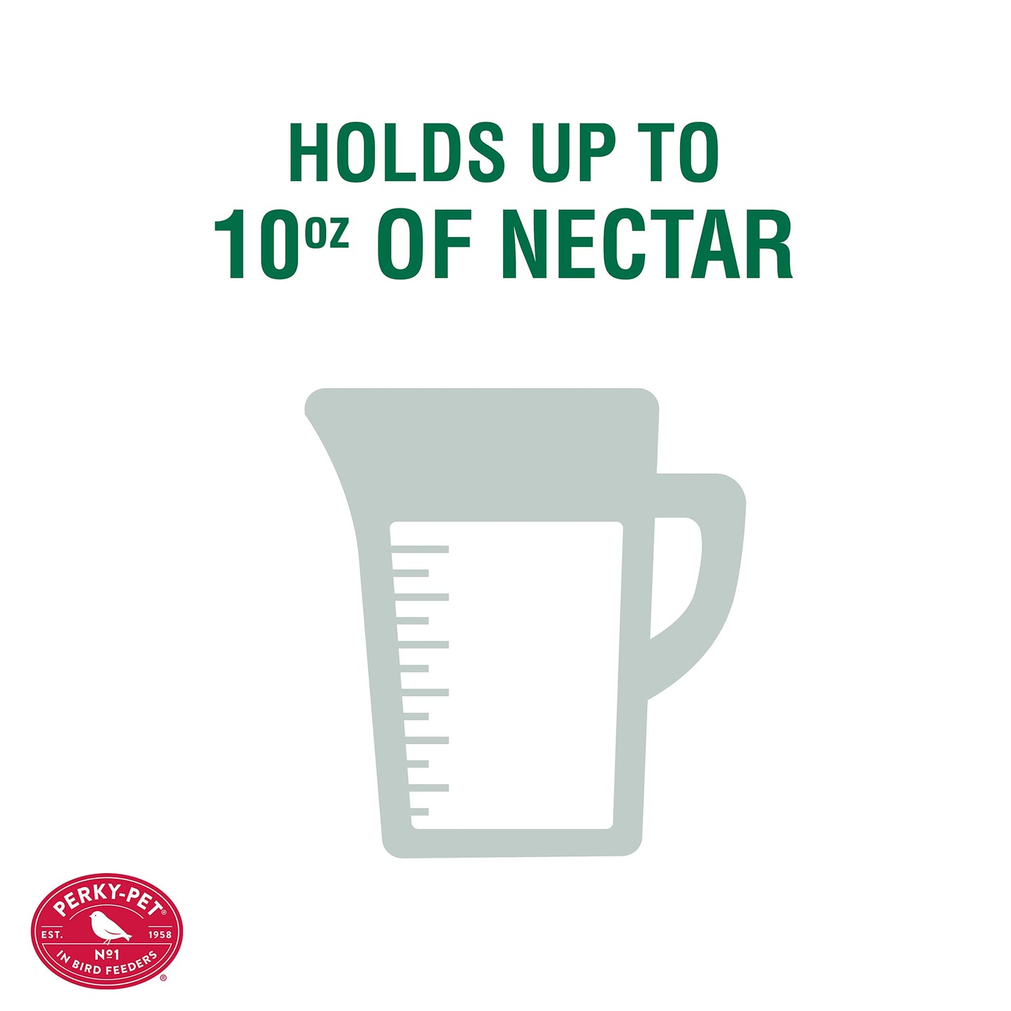 Perky-Pet Glass Hummingbird Feeders for Outdoors - Antique Bottle Style Bird Feeder - 10 Oz Humming Bird Feeders for Outdoor Garden Decor