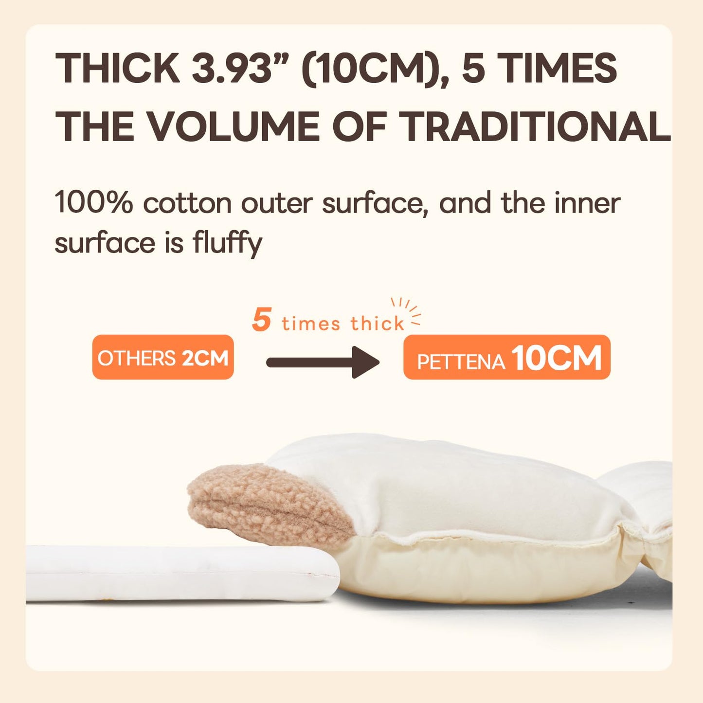 PETTENA Dog Stroller Cushion & Mat, Pet Stroller Cushion for Dogs & Cats, Ideal Pet Accessories for Comfortable Rides