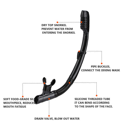 Snorkel mask Snorkeling Set for Adults and Youth, Diving mask and Full Dry Snorkel Swim Googles is Suitable for Snorkeling, Dive Scuba Diving, Swimming (Black+Pink（2 Set）)