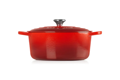Le Creuset Enameled Cast Iron Signature Round Dutch Oven, 7.25 qt., Cerise