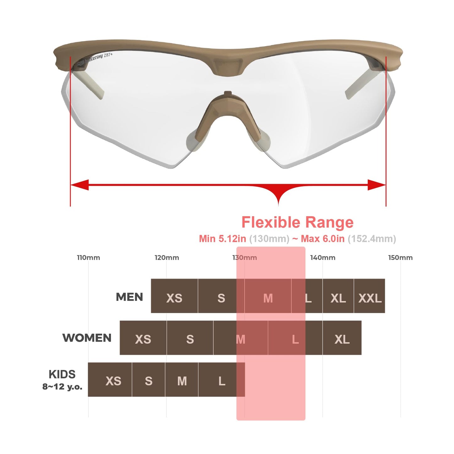 HTS HUNTERSKY S53 anti fog Tactical Shooting Range Safety Glasses Ballistic eye protection Hunting Airsoft Riding Pickleball lab chemistry goggles