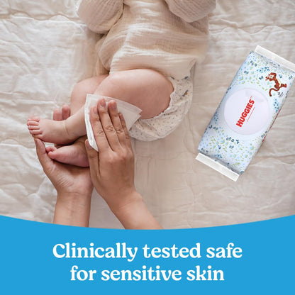 Huggies Natural Care Cucumber, Aloe and Vitamin E Baby Wipes, Hypoallergenic, Scented, 10 Flip-Top Packs (560 Wipes Total), Packaging May Vary