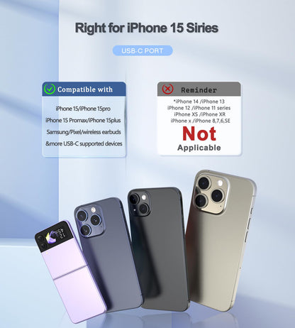 Portable Charger, 6000mAh for iPhone 15 16 Power Bank, USB-C Portable Phone Charger with Fast Charging (20W), Mini Battery Pack for iPhone 15 Pro/15 Plus/15 Promax/Samsung/Huawei Andriod - White