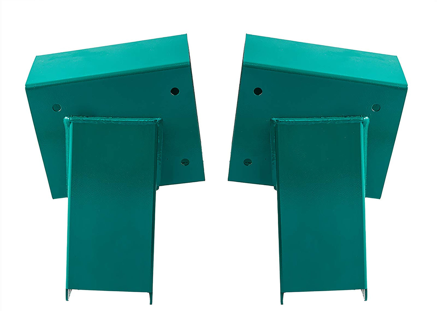 HANDYGO Swing Set Brackets - Heavy Duty Steel Kit, 2 DIY Wooden Swing Hardware Bracket, Playground Equipment Parts, with Mounting Accessories, for Outdoor Play, Green