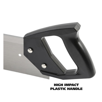 GreatNeck BSB14 Mitre Box and Saw Set, 12 Inch Mitre Box with 14 Inch Back Saw, Precision Cuts for Trim and Molding, Woodworking and Beveled Corner Cuts