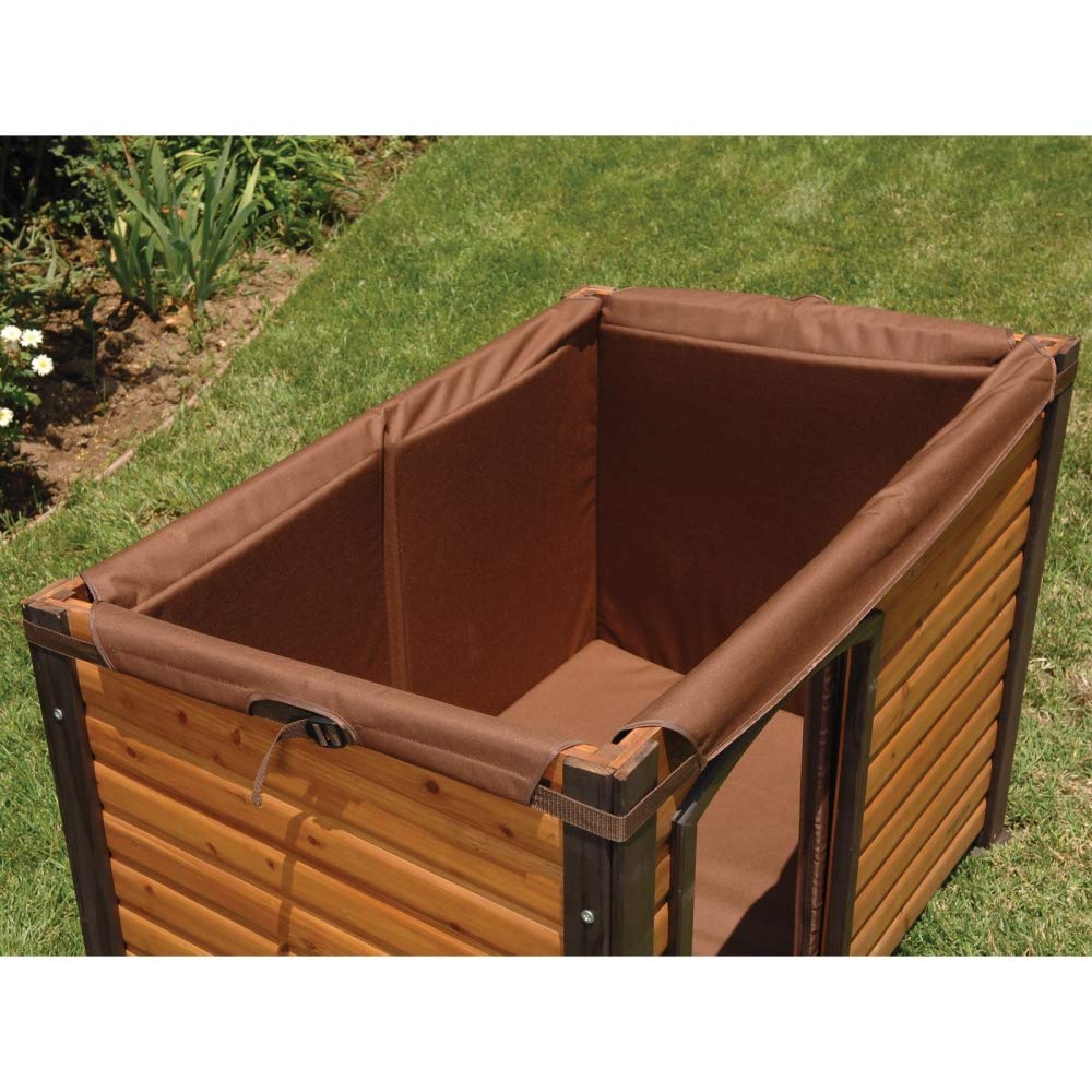 PRECISION PET PRODUCTS Log Cabin Dog House Insulation Kit - Machine Washable -Large