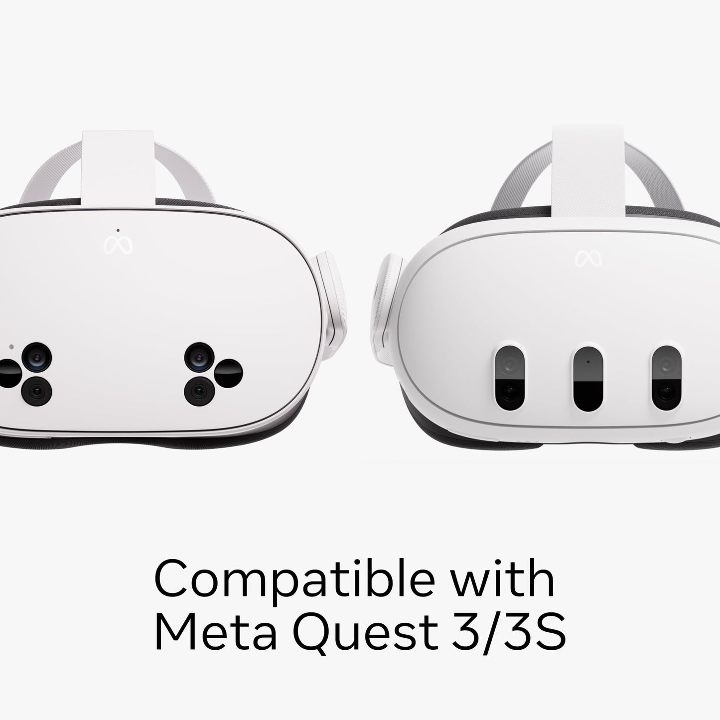 Meta Quest Compact Charging Dock — Works with Meta Quest 3/3S — Extended Headset Charging Cable — Wireless Charging for Touch Plus Controllers