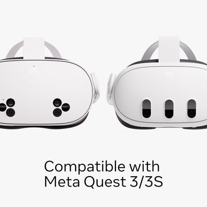 Meta Quest Compact Charging Dock — Works with Meta Quest 3/3S — Extended Headset Charging Cable — Wireless Charging for Touch Plus Controllers