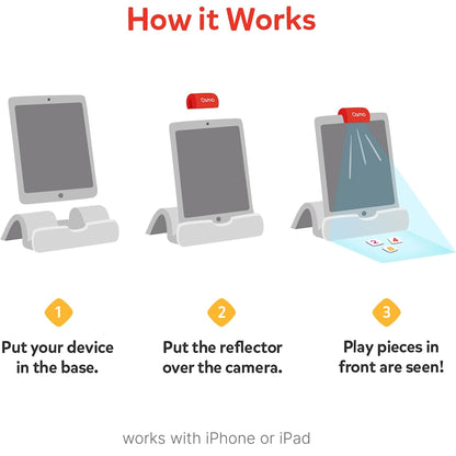 Osmo - Coding Starter Kit for iPhone & iPad-3 Educational Learning Games-Ages 5-10+ Learn to Code, Basics Puzzles-STEM Toy-Logic, Fundamentals(Osmo iPad/iPhone Base Included)