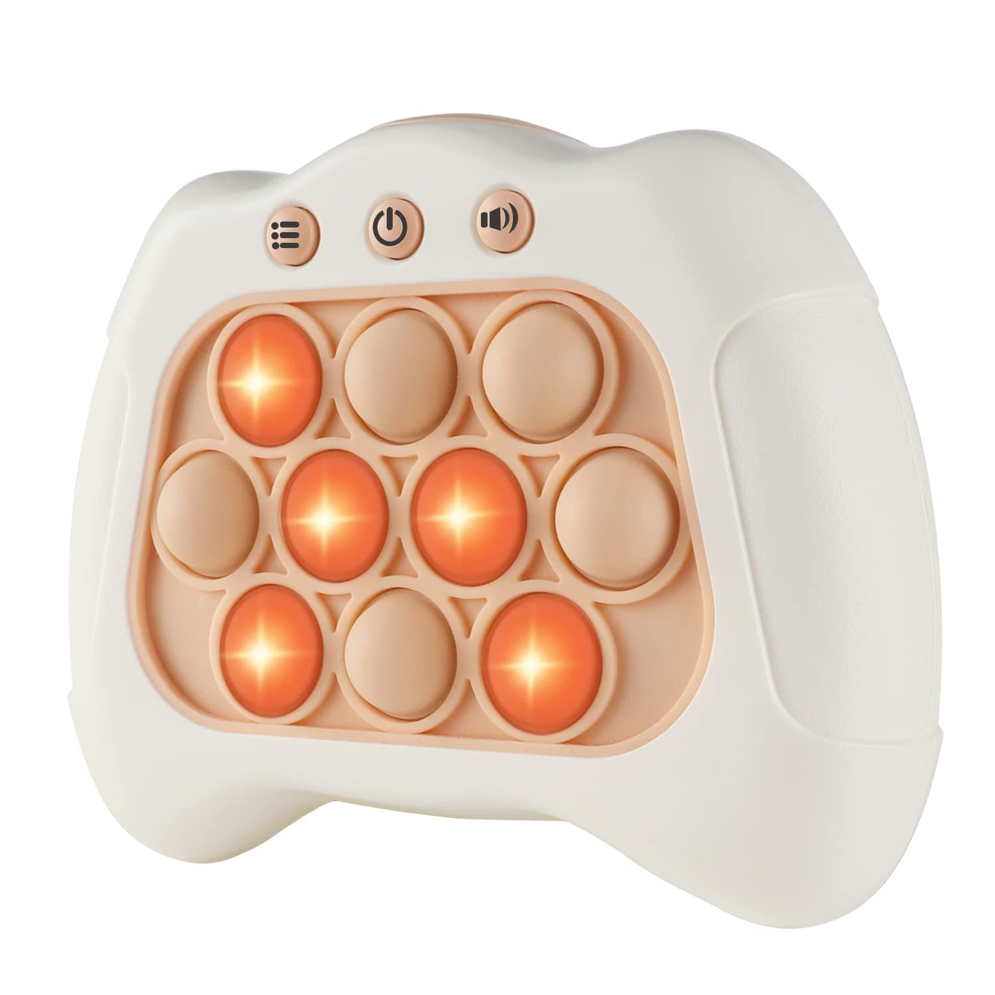 Intoypad Pop The Target! Handheld Speed Push Game Machine: A Fun Multiplayer Game for Family. Sensory Fidget Toy Christmas Toys Gifts for 6 7 8 9 10 11 12 Years Old Kids Road Trip Car Games Kids White