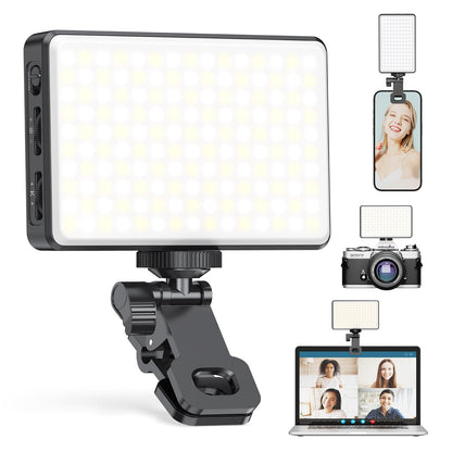 150 LED Phone Light, Selfie Light for iPhone/Phone/iPad/Camera, 5500Mah Rechargeable Portable Lights, 3 Lighting Adjustment Modes, Selfie Lights for Photography/TikTok/Vlog/Video