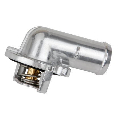 MITZONE Upgrade Aluminium Thermostat Housing Assembly Compatible with 2011-2021 Jeep Dodge RAM Chrysler 3.6L 3.2L V6 Vehicles - 200 Town & Country Avenger Grand Caravan Cherokee