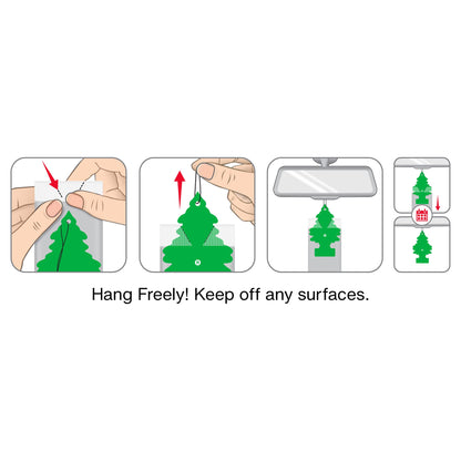 LITTLE TREES Air Fresheners Car Air Freshener. Hanging Tree Provides Long Lasting Scent for Auto or Home. New Car Scent, 24 Air Fresheners