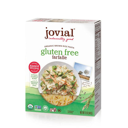 Jovial, Pasta Farfalle Brown Rice Organic, 12 Ounce