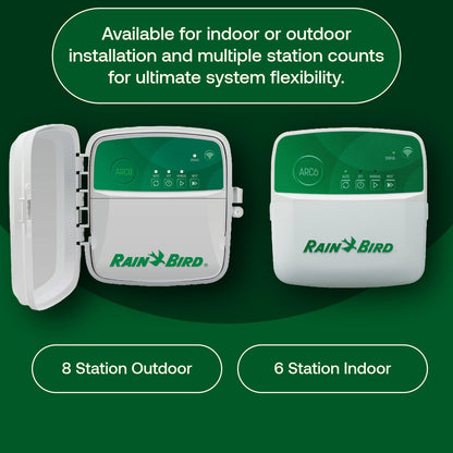 Rain Bird ARC6 App-Based Indoor Smart Irrigation WiFi Timer/Controller, 6-Zone/Station, EPA WaterSense Certified, Compatible with Alexa