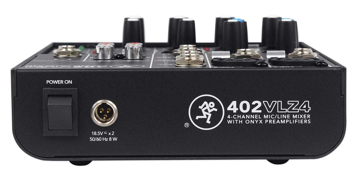 Mackie 402VLZ4, 4-channel Ultra Compact Mixer with High Quality Onyx Preamps