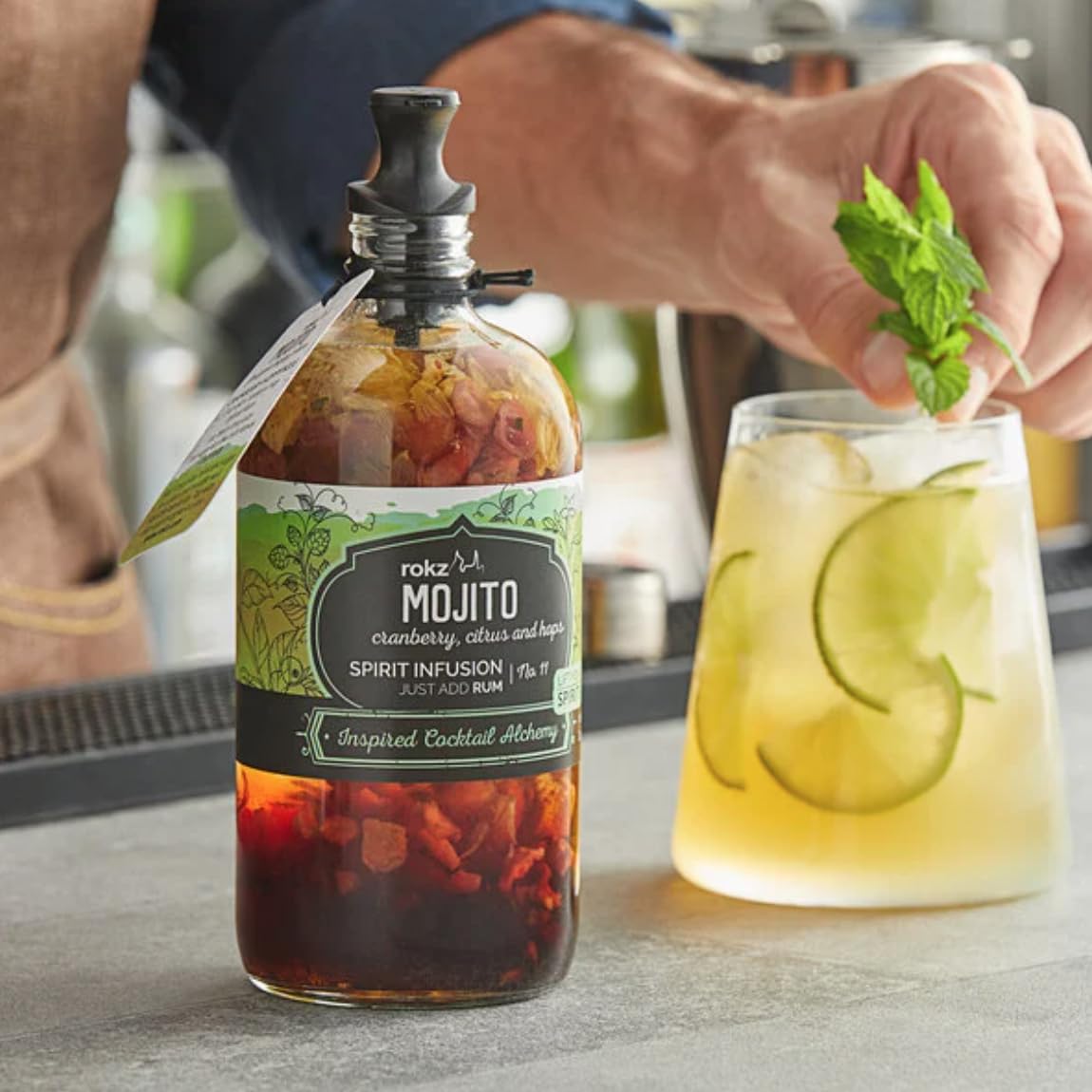 Rokz Infusion Kit for cocktails, Mojito, 12 Oz