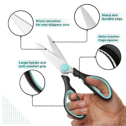 Mr. Pen- 8 Inch Dishwasher Safe Food Scissors - Meat & Utility Kitchen Shears