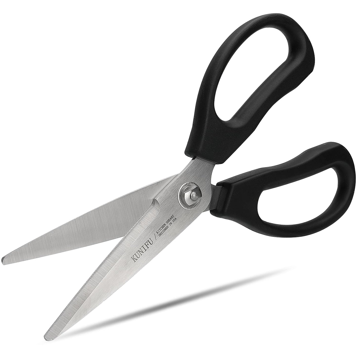 KUNIFU Kitchen Scissors, All Purpose Kitchen Shears, Heavy Duty Come Apart Scissors Gadgets Utensils - Black