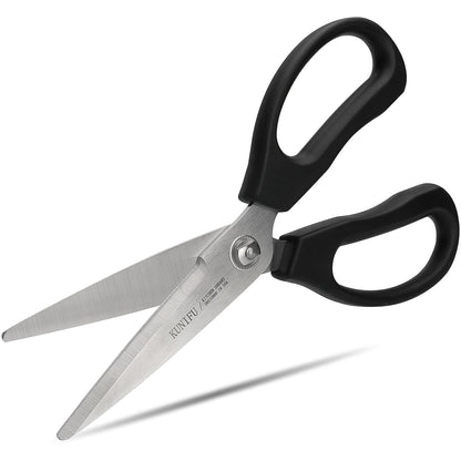 KUNIFU Kitchen Scissors, All Purpose Kitchen Shears, Heavy Duty Come Apart Scissors Gadgets Utensils - Black