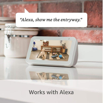 Ring Outdoor Cam (Stick Up Cam) | Weather-Resistant Outdoor Camera, Live View, Color Night Vision, Two-Way Talk, Motion alerts, Works with Alexa | White