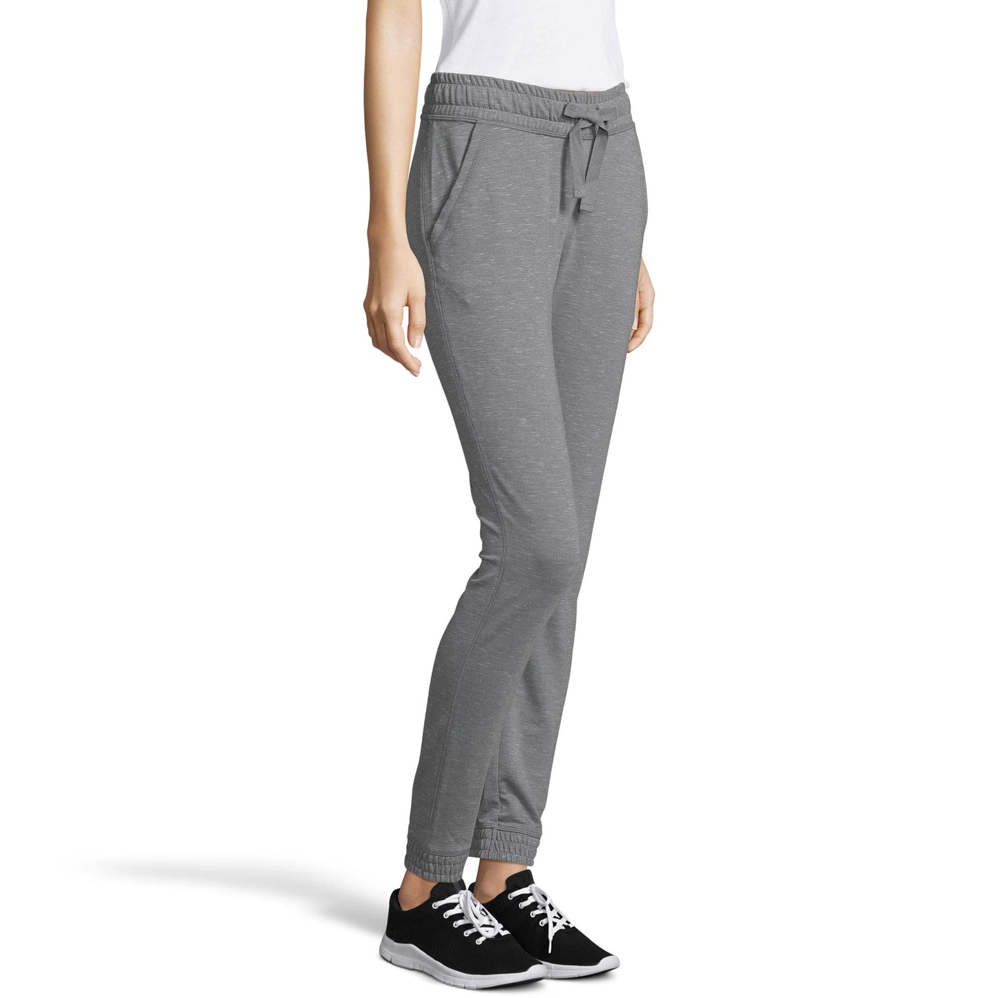 Hanes Womens Jogger With Pockets Athletic-sweatpants, Dada Grey Heather, Large US