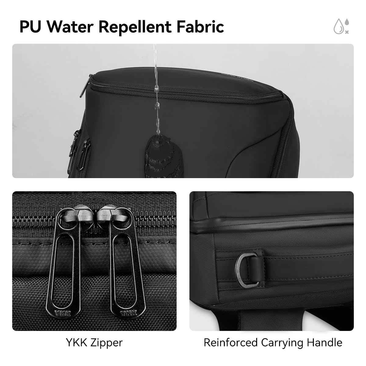 Muzee Backpack for Men Travel Backpack Flight Approved Fits 17 Inch Laptop and Tech Gear, With USB Plug