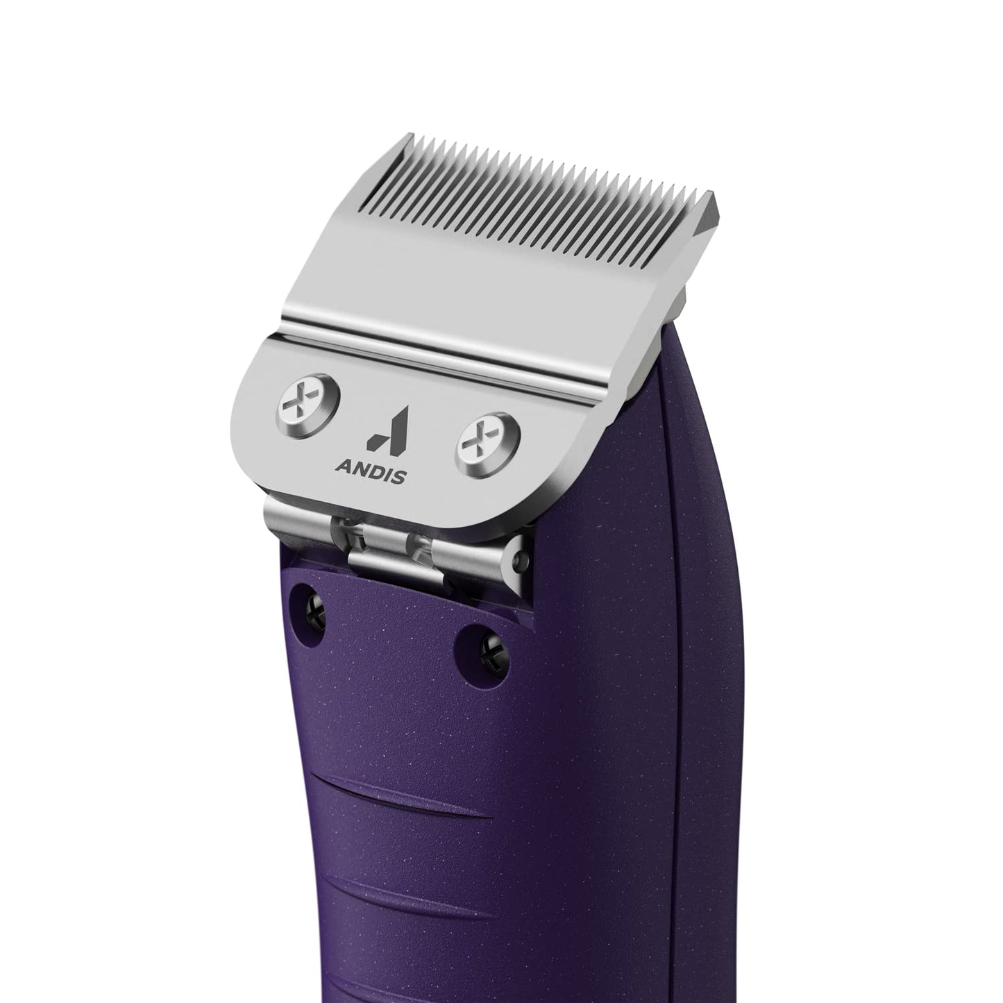 Andis 24820 EasyClip Professional-Animal 7-Piece Detachable Ceramic Blade Clipper Kit, Frustration Free Packaging, Corded Electric, Purple