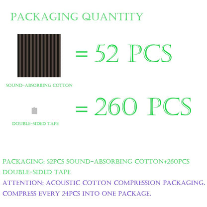 52 Pack Acoustic Foam Panel Wedge Studio Soundproofing Wall Tiles 12" X 12" X 1"