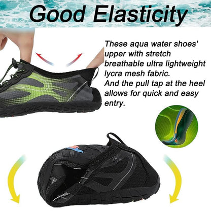 LIZRHA Water Shoes for Men and Women Quick Dry Aqua Swim Barefoot Shoes for Outdoor Fishing Beach Pool Boat Surfing Walking Water Park and Yoqa Activities