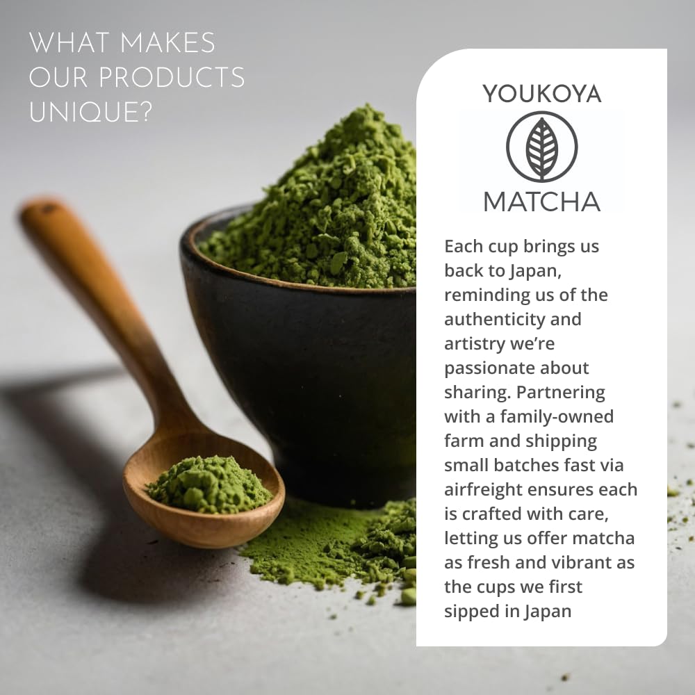 Matcha Powder, Premium Grade Japanese Matcha Tea, Grown in the Volcanic Soil of Kyushu, Farm to Cup Tea from Japan, 1.06oz