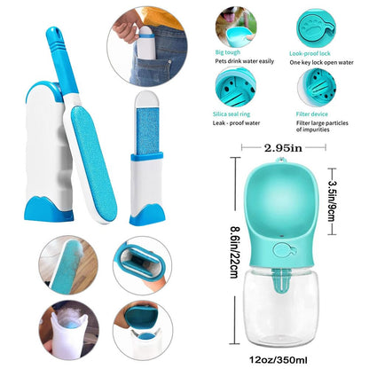 Lobeve Puppy Supplies Starter Kit - 39-Piece Set of Puppy Essentials and Dog Stuff. Includes Dog Leash, Toys, Bowl, Brushes, Water Bottles,and More. Perfect Welcome Home Gift for Your New Puppies