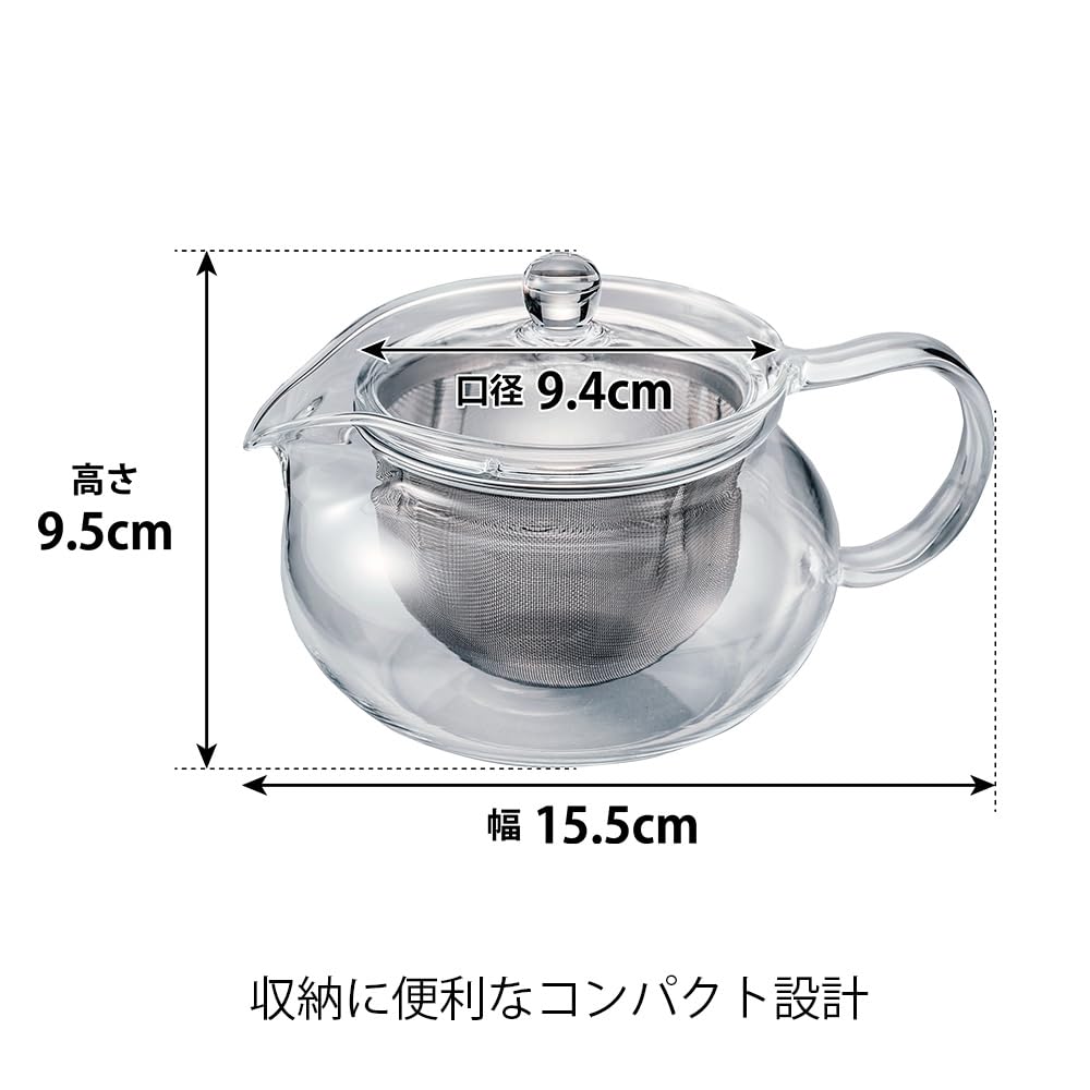 Hario ChaCha Kyusu "Maru" Tea Pot, 450ml