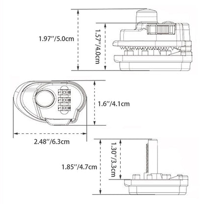 RioRand Trigger Lock 3 Digit Combination Gun Lock Gun Trigger Lock Accessories (3PCS)