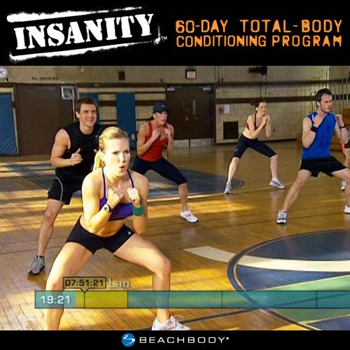 INSANITY Base Kit - DVD Workout, 60 Day Total Body Conditioning Program, Home Gym Bodyweight Exercise Program, No Workout Equipment Needed, Nutrition Guide Included, 10 DVDs