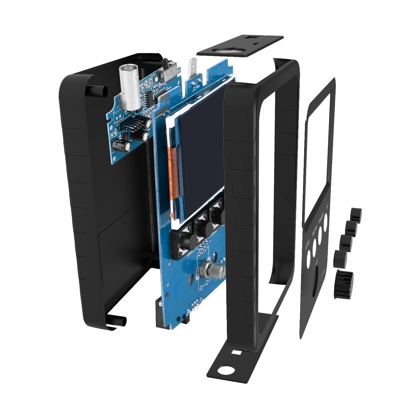 ETEPON Digital Oscilloscope Kit with BNC-Clip Cable Probe with Power Supply, (Assembled Finished Machine) EM001