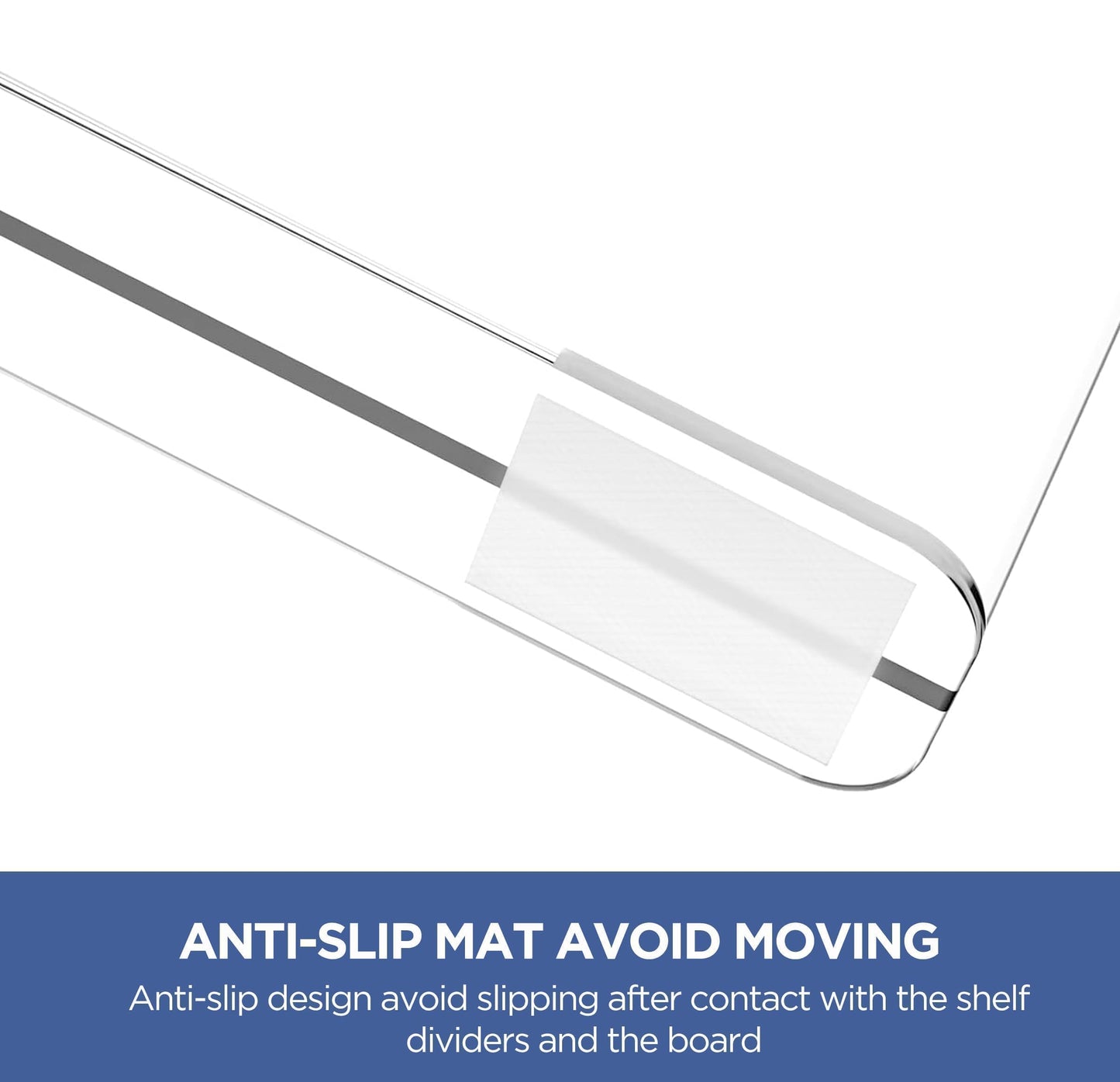 HBlife 6 Pack Closet Organizers and Storage, Clear Shelf Dividers, Vertical Purse Organizer for Closet Perfect for Sweater, Shirts, Handbags in Bedroom and Kitchen, Acrylic Bookshelf for Organization