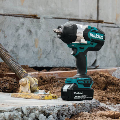 Makita XWT08Z 18V LXT® Lithium-Ion Brushless Cordless High-Torque 1/2" Sq. Drive Impact Wrench, Tool Only