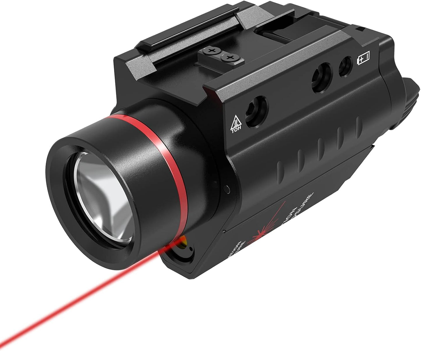 Feyachi LF-38 Red Laser Flashlight Combo 500 Lumen Tactical Light with Picatinny Rail Mount