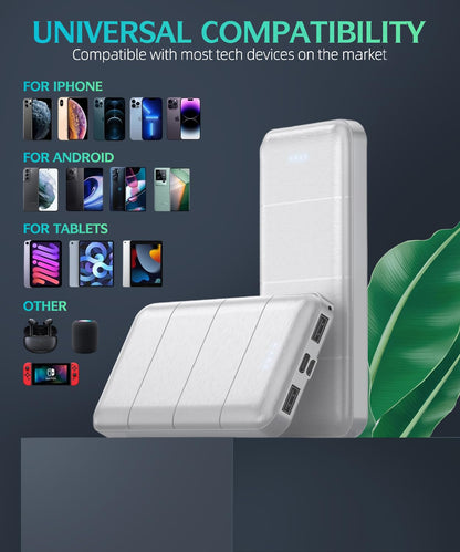 LOVELEDI Portable-Charger-Power-Bank - 2 Pack 15000mAh Dual USB Power Bank Output 5V3.1A Fast Charging Portable Charger Compatible with Smartphones and All USB Devices