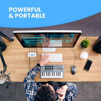 Maker hart JUST Mixer S Portable 3 Channels Stereo IN Mini Audio Mixer/2 Stereo Output/Battery/USB Power/3C Device