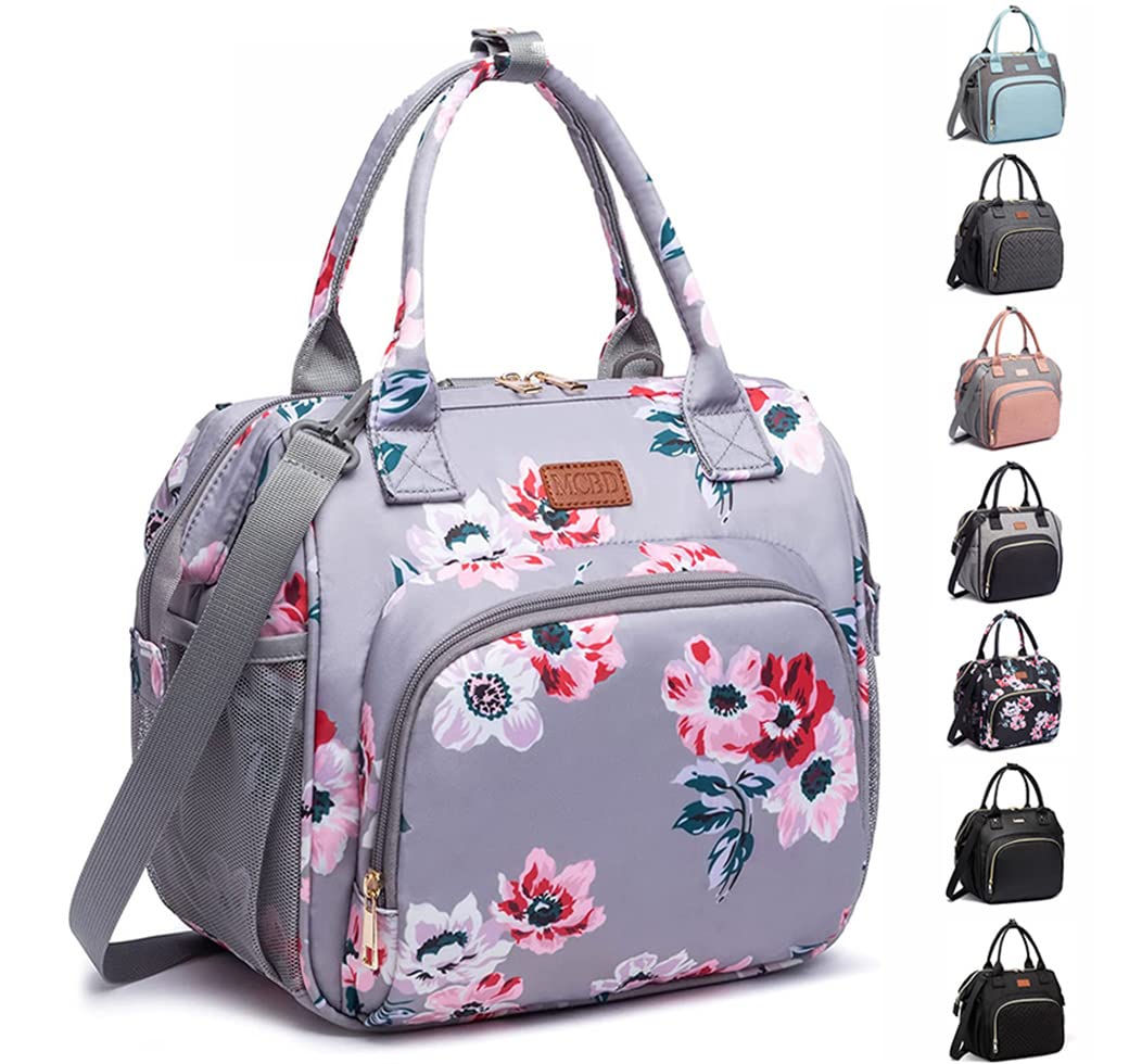 Lunch bags Insulated Lunch Box for Women Men,2 Carrying Way Large Tote Bag,Leakproof Reusable Cooler Backpack with Adjustable Shoulder Strap for Office Picnic Beach