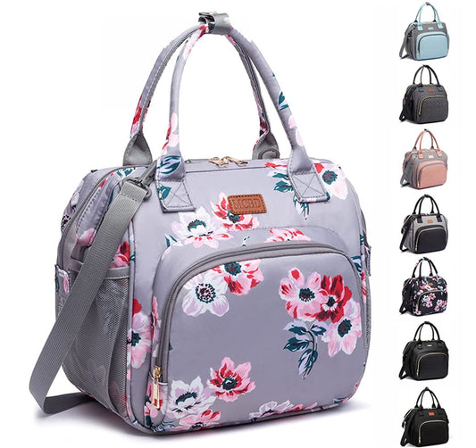 Lunch bags Insulated Lunch Box for Women Men,2 Carrying Way Large Tote Bag,Leakproof Reusable Cooler Backpack with Adjustable Shoulder Strap for Office Picnic Beach