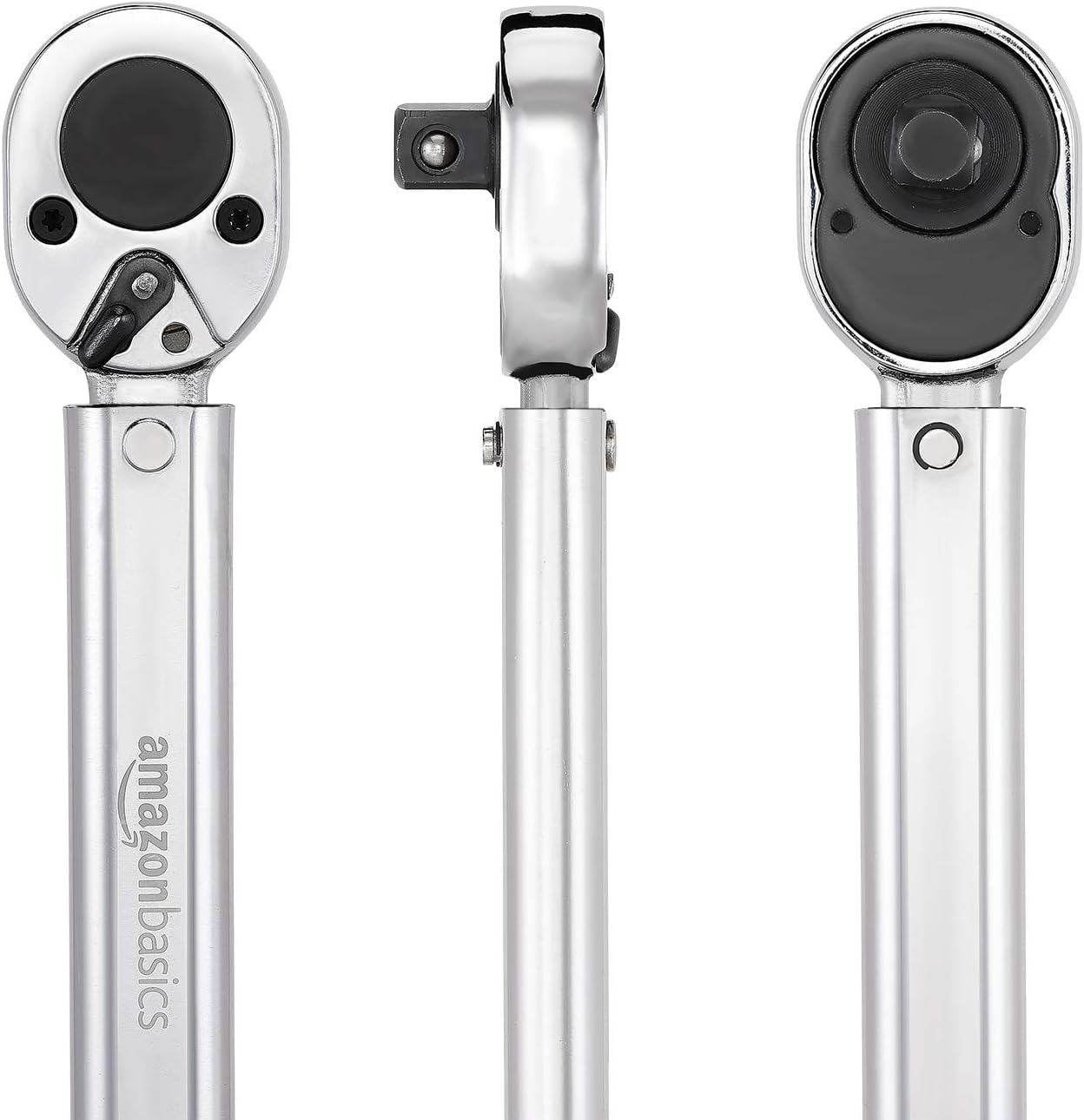 Amazon Basics 1/2-Inch Drive Click Heavy-Duty Torque Wrench - 25-250 foot-lb, 33.9-338.9 Nm