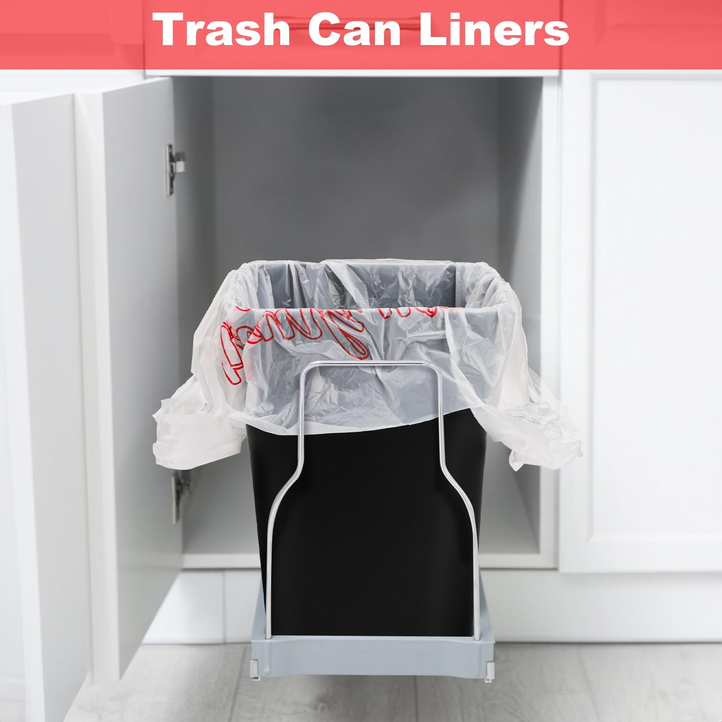 Lawei 500 Count Thank You Bags Reusable Grocery Bag - 13 x 7 x 21 Inch Plastic T-Shirt Bags for Shopping, Restaurants, Catering (15mic, 0.6 Mil), Bulk Carryout Shopping Bags