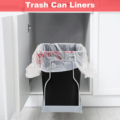 Lawei 500 Count Thank You Bags Reusable Grocery Bag - 13 x 7 x 21 Inch Plastic T-Shirt Bags for Shopping, Restaurants, Catering (15mic, 0.6 Mil), Bulk Carryout Shopping Bags