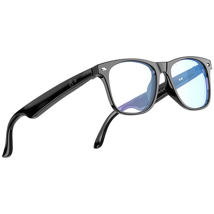 AI Smart Glasses, Bluetooth Glasses with 163 Translation, Anti-Blue Light Glasses for Men Women, 7 Day Ultra-Long Standby, UV Protection, Waterproof, Wireless Music & Calls, Voice Control Glasses