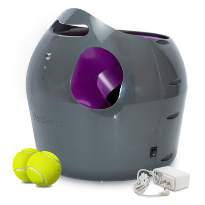 PetSafe Automatic Ball Launcher - Interactive Fetch Game - Hands-Free Fetch Training - Adjustable Range - Includes Tennis Balls - Indoor Outdoor Play - Motion Sensors - Automatic Sleep Mode