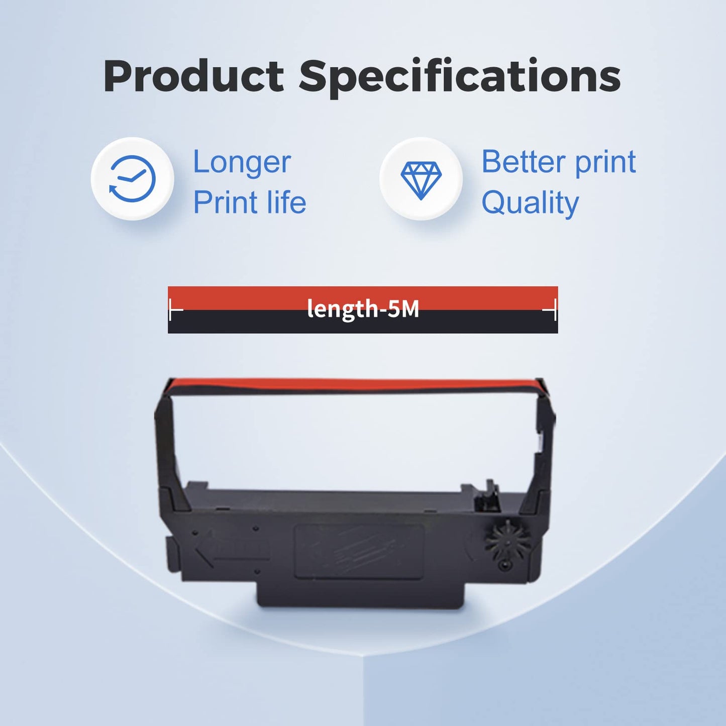 myCartridge 24 Pack ERC30 ERC-30 ERC 30 34 38 B/R Compatible with Ribbon Cartridge Used with Epson ERC30/ERC34/ERC38,TM-U220,Bixolon GRC-220BR,M188B,BTP-M300 Printer (Black and Red)